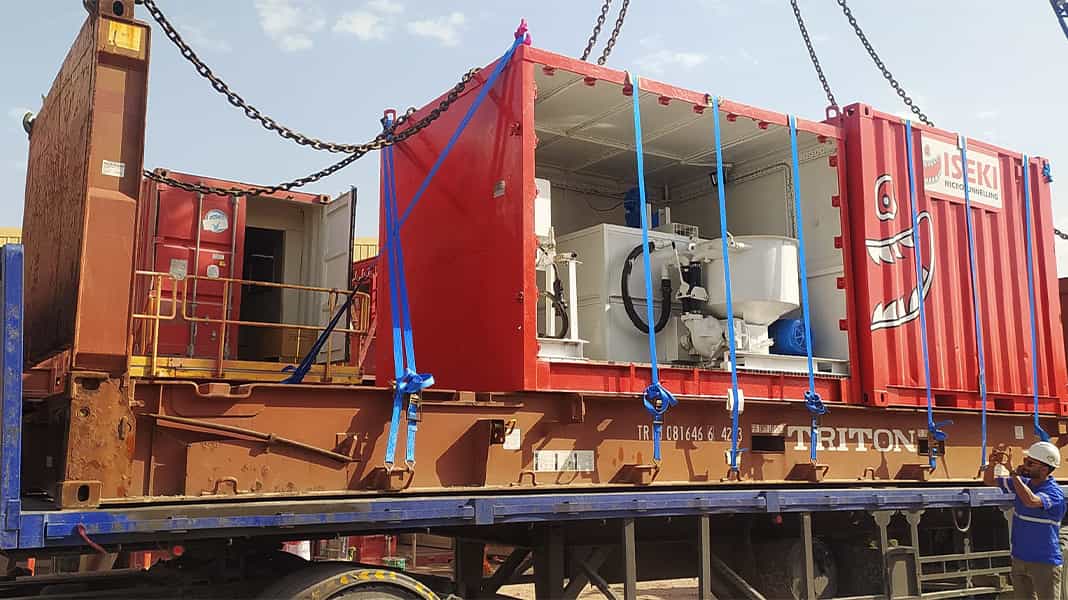 container of heavy cargo